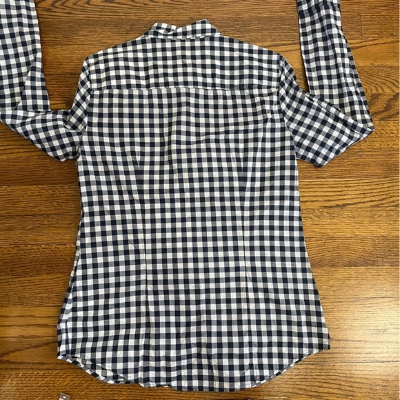 J.Crew Ladies Button Down Blouse White/Navy Stripes Size Small - Picture 6 of 9